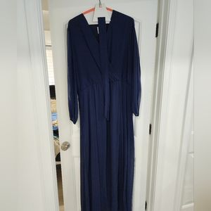 David's Bridal Navy Blue Dress